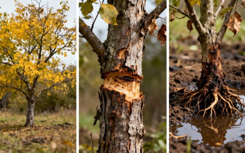 improper watering and pruning