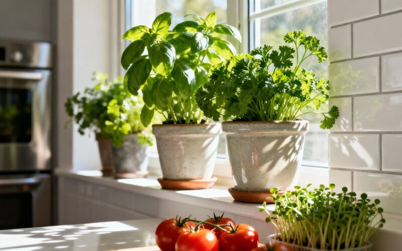 kitchen friendly dual purpose houseplants