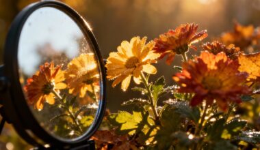 mirror boosted autumn flower light