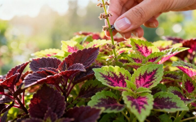 pinch flower spikes regularly