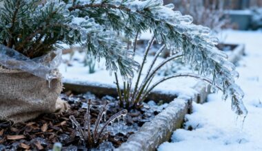protect garden from winter ice