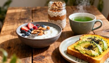 protein rich fiber filled breakfast