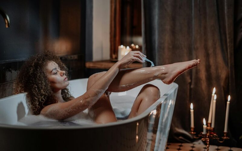 relieve post shave leg irritation