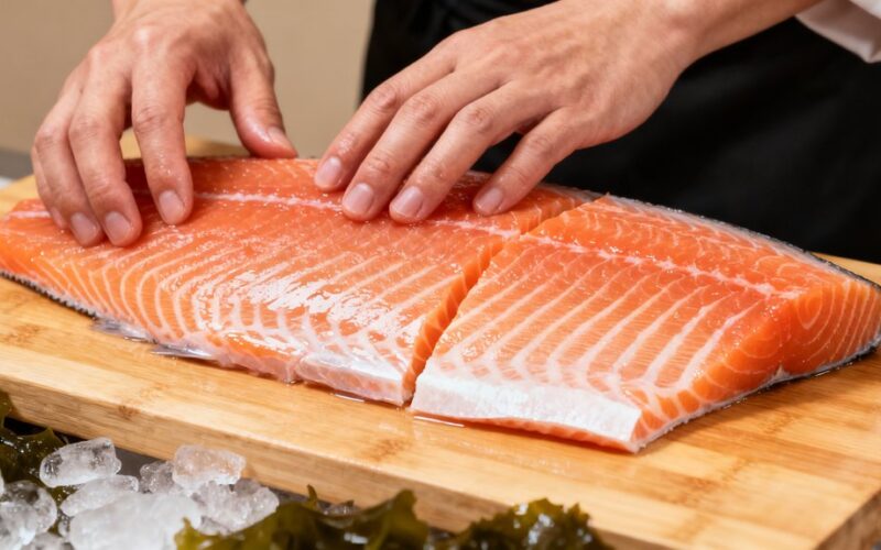 selecting high quality salmon tips