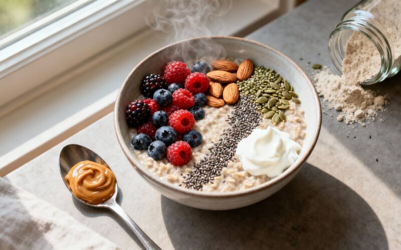 seven protein boosting oatmeal add ins