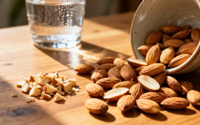 soak almonds overnight before eating