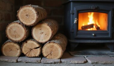 stack firewood for efficiency
