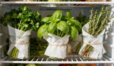 store herbs in fridge