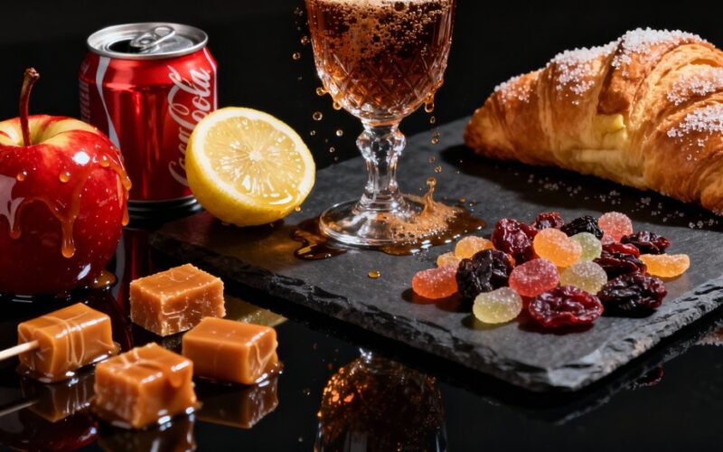 sugary sticky sweets damage teeth