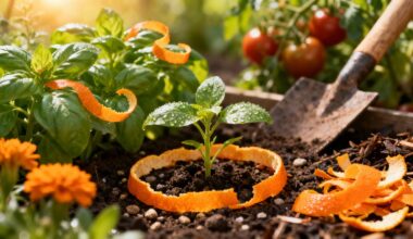 use orange peels as mulch