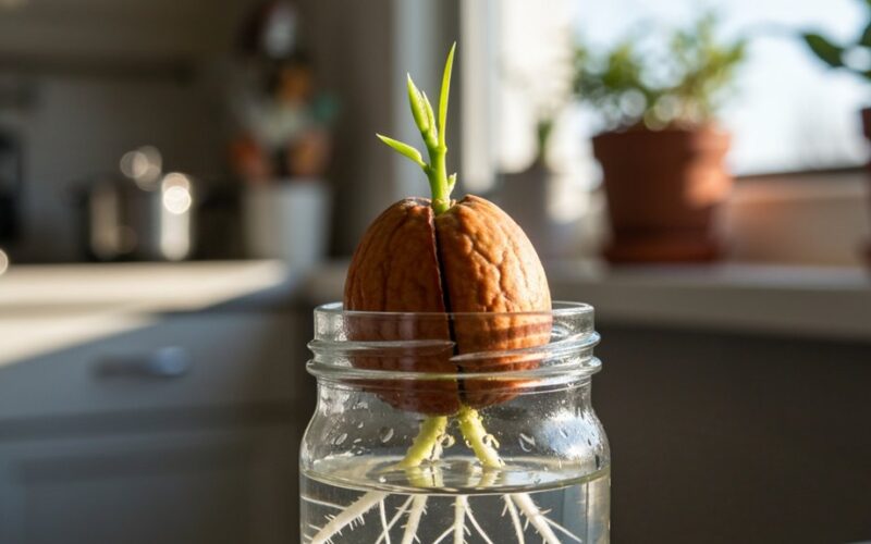 avocado pit sprouts fast