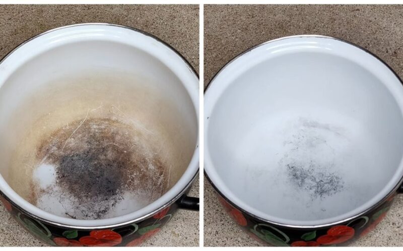 baking soda soak restores pots