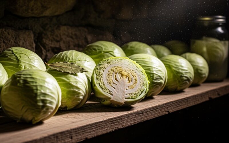 bay leaf preserves cabbage