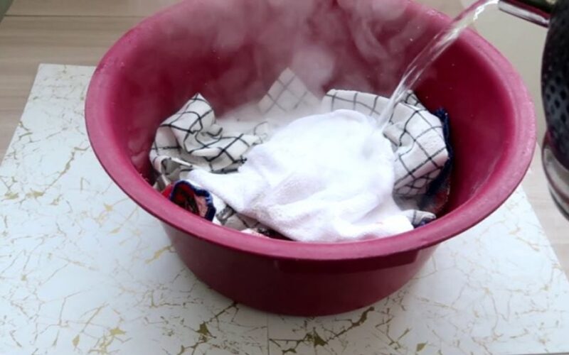 boiling salt revived musty towel