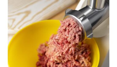 chill meat finely chop by hand