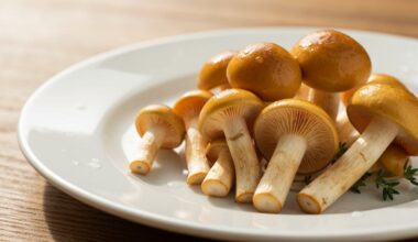 cleaned honey mushrooms perfectly