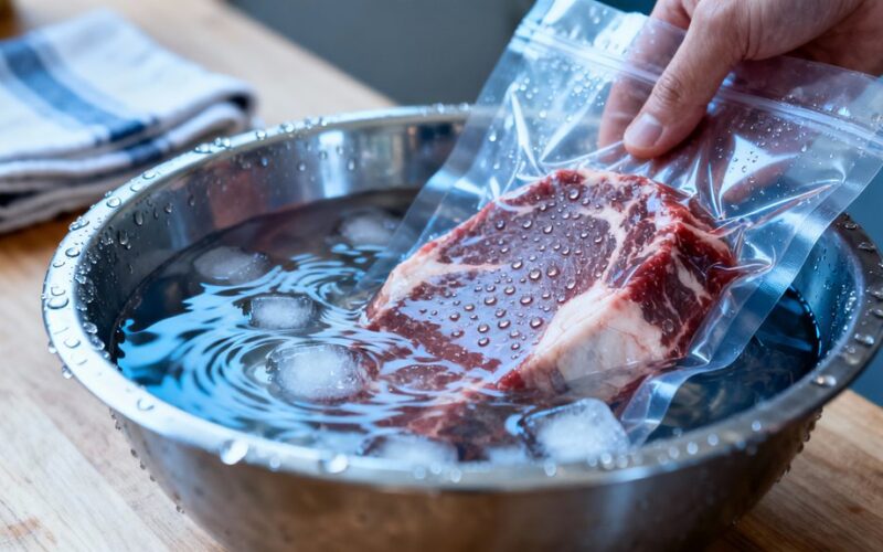 cold water bag thawing technique