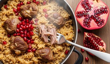 dried apricots added to pilaf