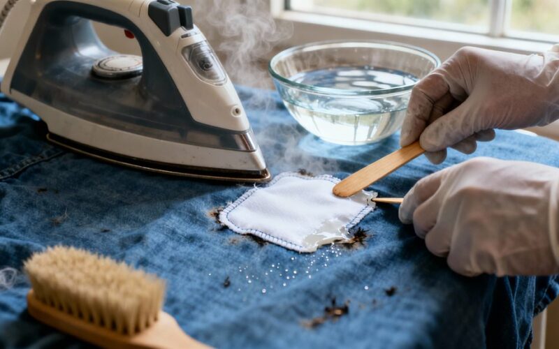 emergency iron burn removal