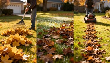 leave leaves mulch compost rake
