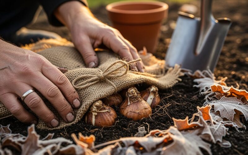 protect lily bulbs from freezing