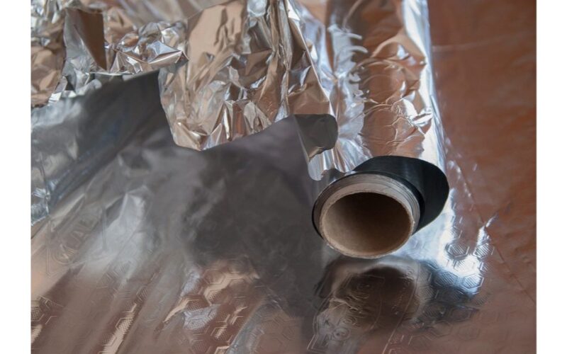 reuse foil to scrub