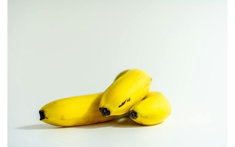 rolled foil around bananas