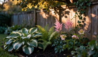 shade loving plants for fences