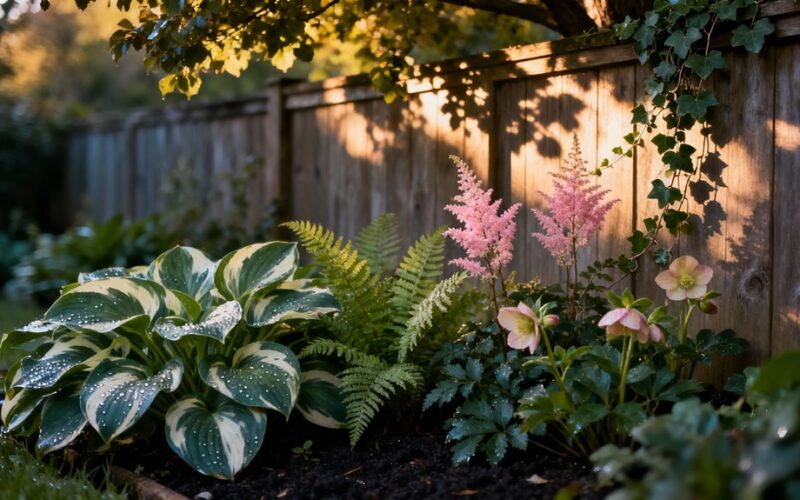 shade loving plants for fences