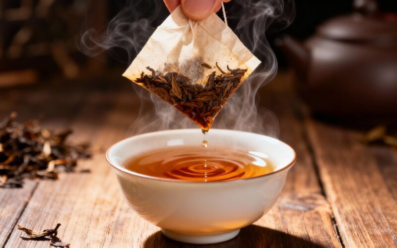 squeezing tea bag harms flavor
