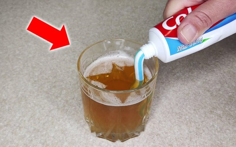 toothpaste and beer surprise reaction