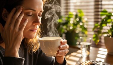 a couple sips relieve headache