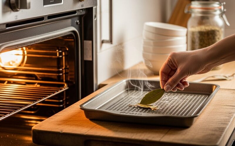 aromatic bay leaf oven trick