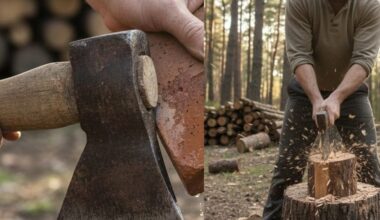 Kirvis pjauna medį kaip sviestą