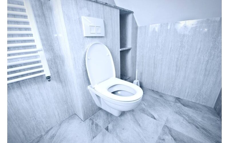 bathroom smells like brokard