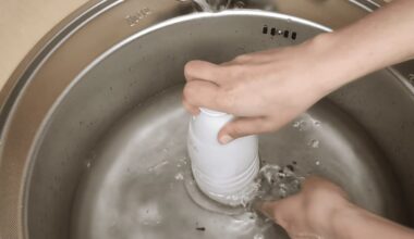 butelis įstrigęs kriauklės nuotake