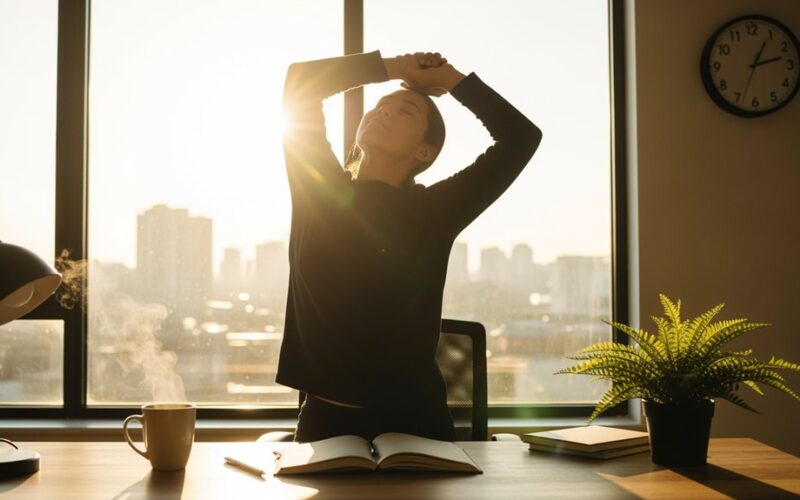 breathe deeply every thirty minutes