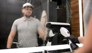 five drops clean glass