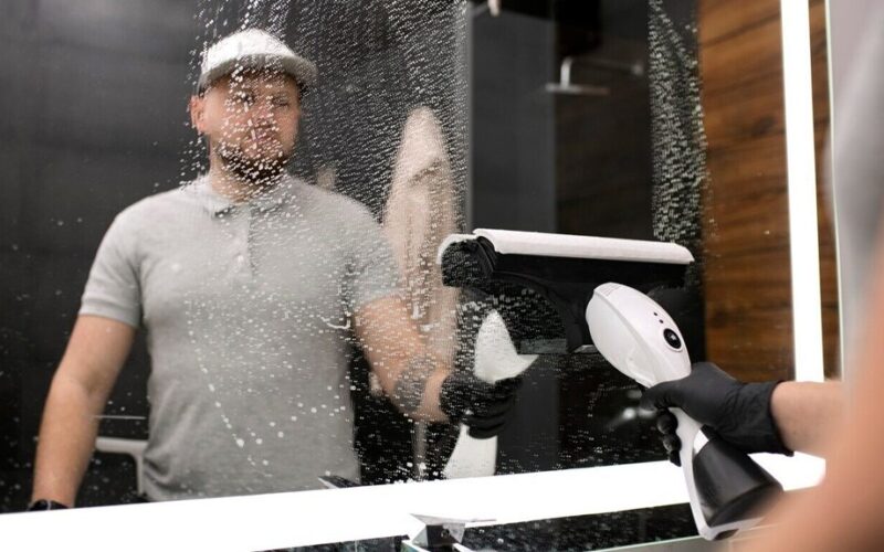 five drops clean glass