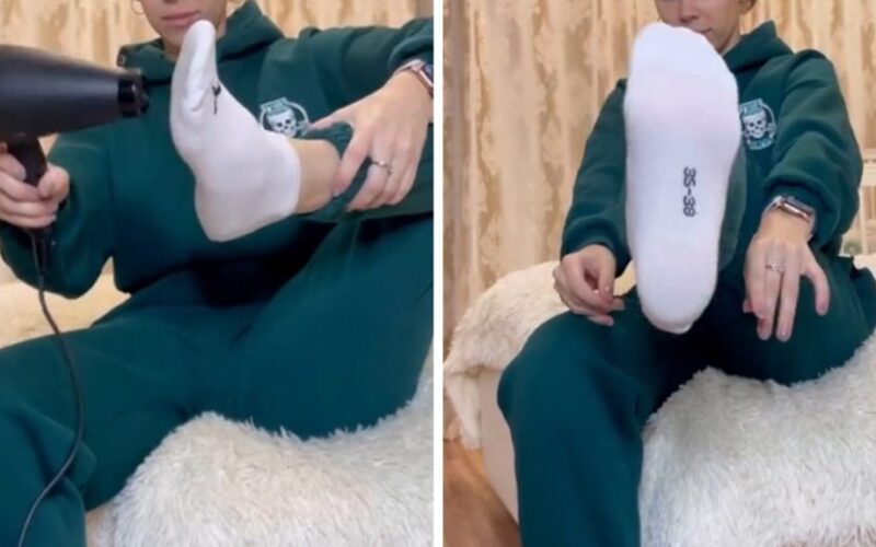 heels keep white socks pristine