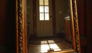 mirror facing front door