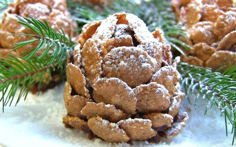 no bake christmas tree cones