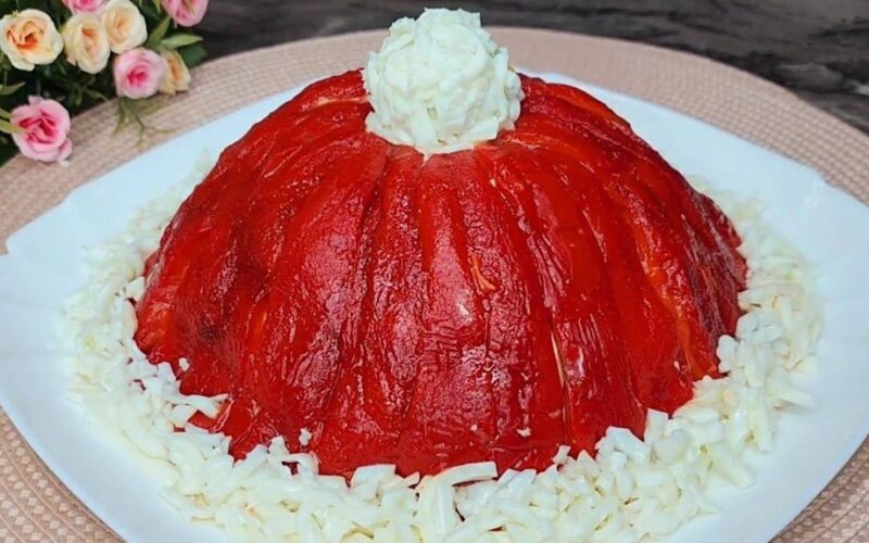 santa hat salad replaces olivier