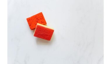 sponge restores scratched wood