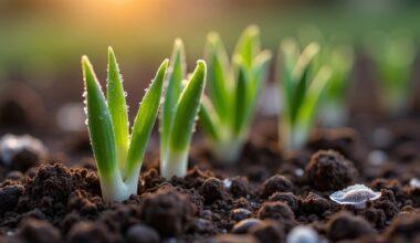 sprouted garlic ruins crops
