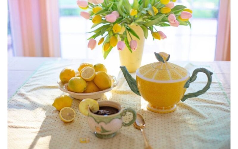 store cut lemon face down