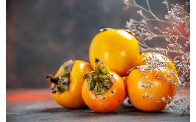 sweet ripe non astringent persimmon
