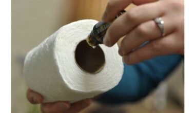 three drops toilet paper tube