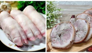 kiaulių kojelės naudojamos delikatesams