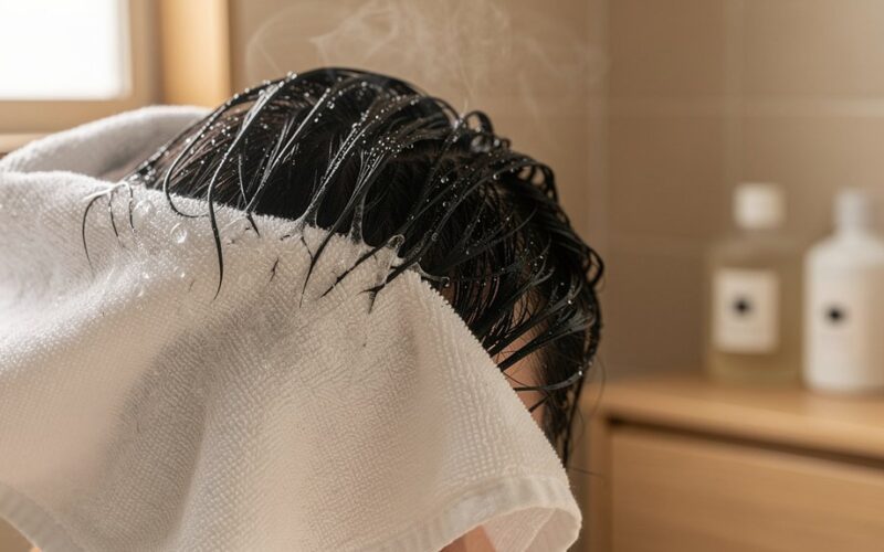 winter towel free haircare